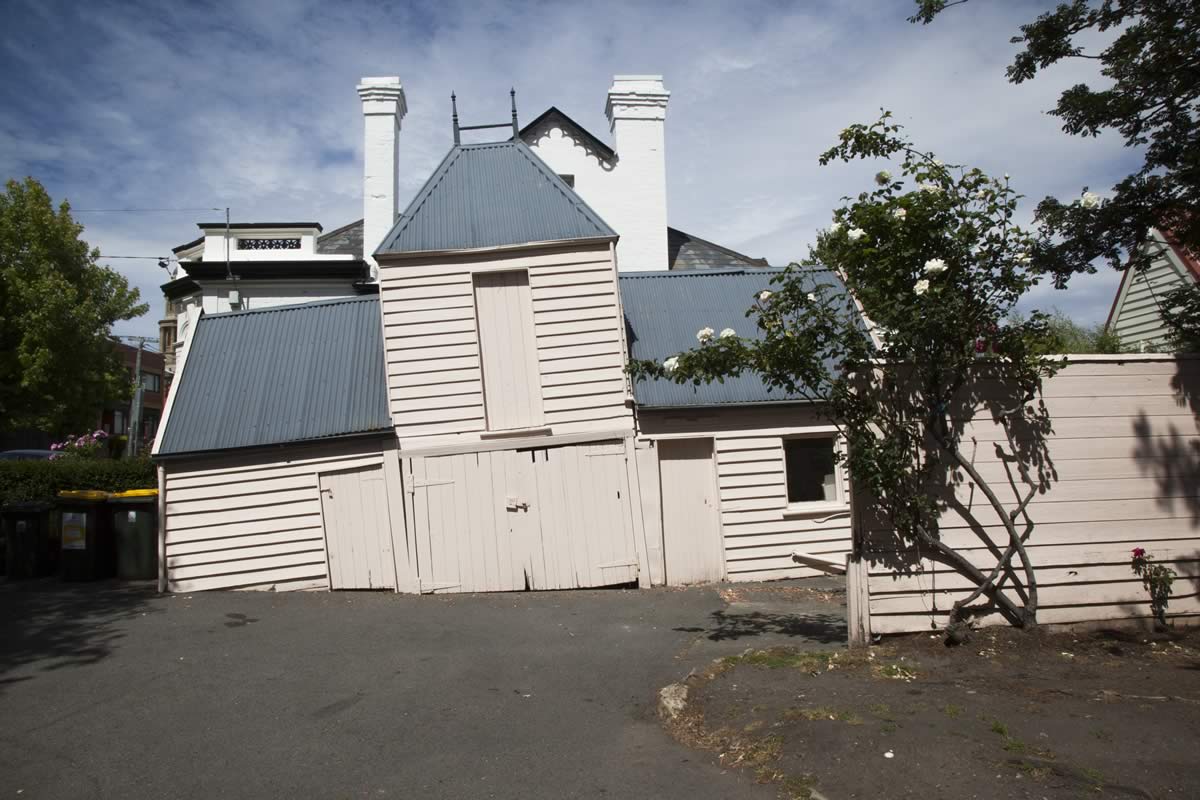 Invercoe’s lopsided stable, carriage house and hay store 2015